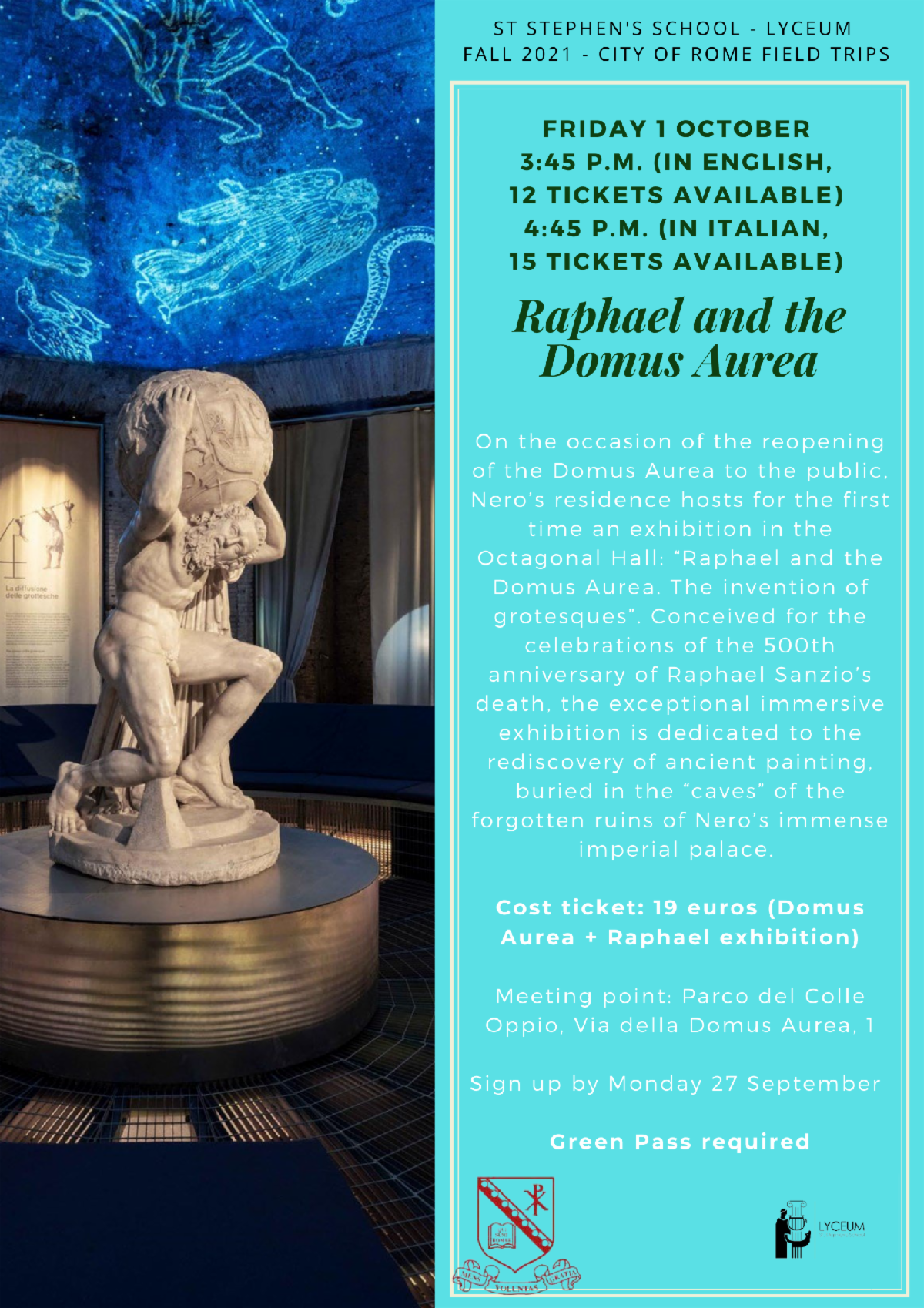 Lyceum Field Trip_Raphael and the Domus Aurea