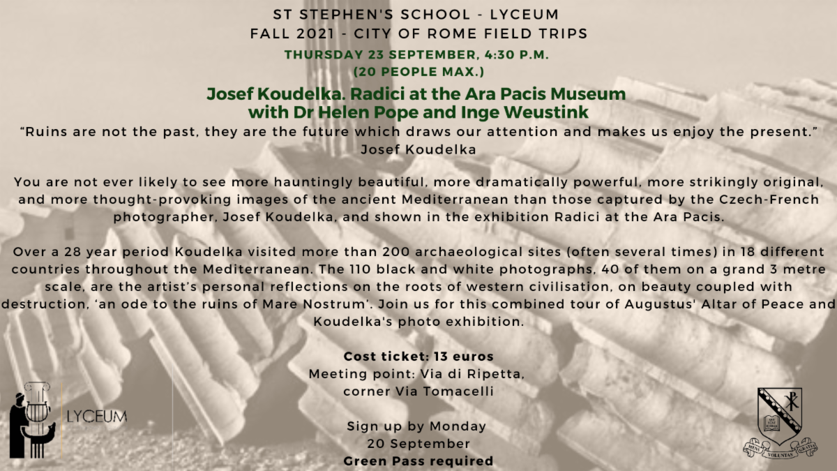 Josef Koudelka: Radici at the Ara Pacis Museum