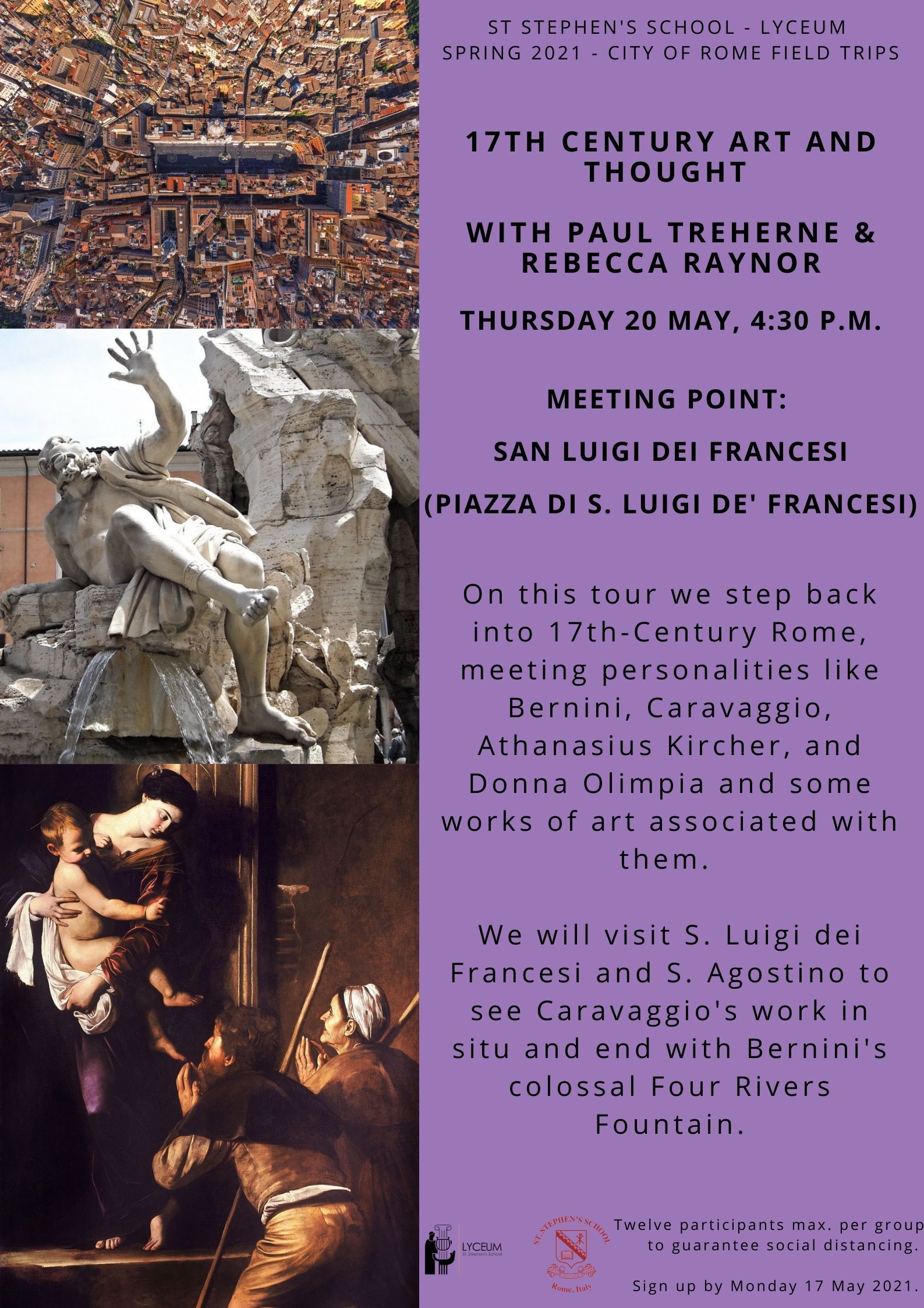 LYCEUM SPRING 2021 series   City of Rome Field Trip   Bernini and Caravaggio