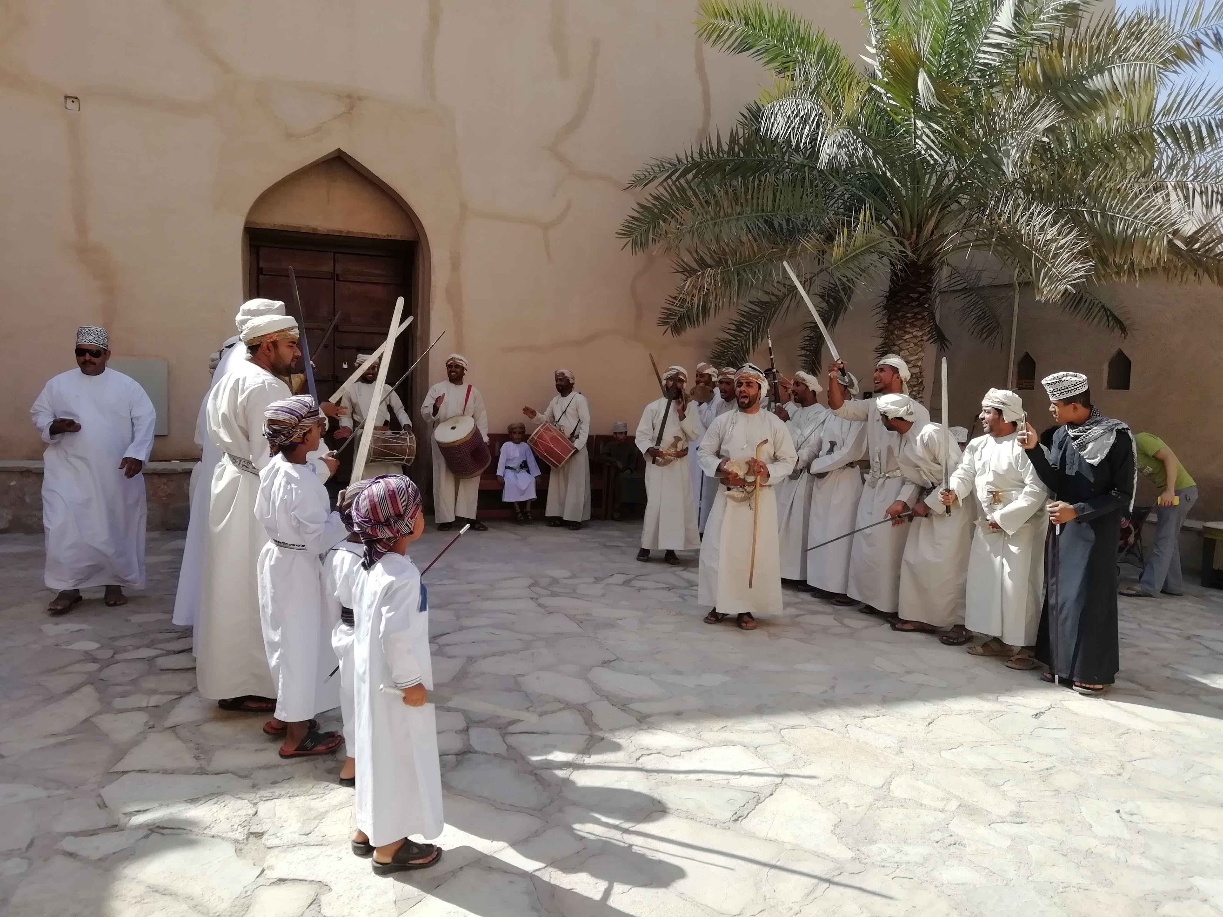 Traditional dance Nizwa fort