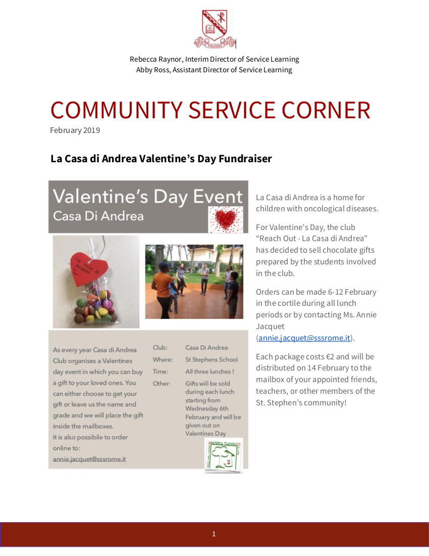 documents/CAS   Newsletter Feb 8 2019