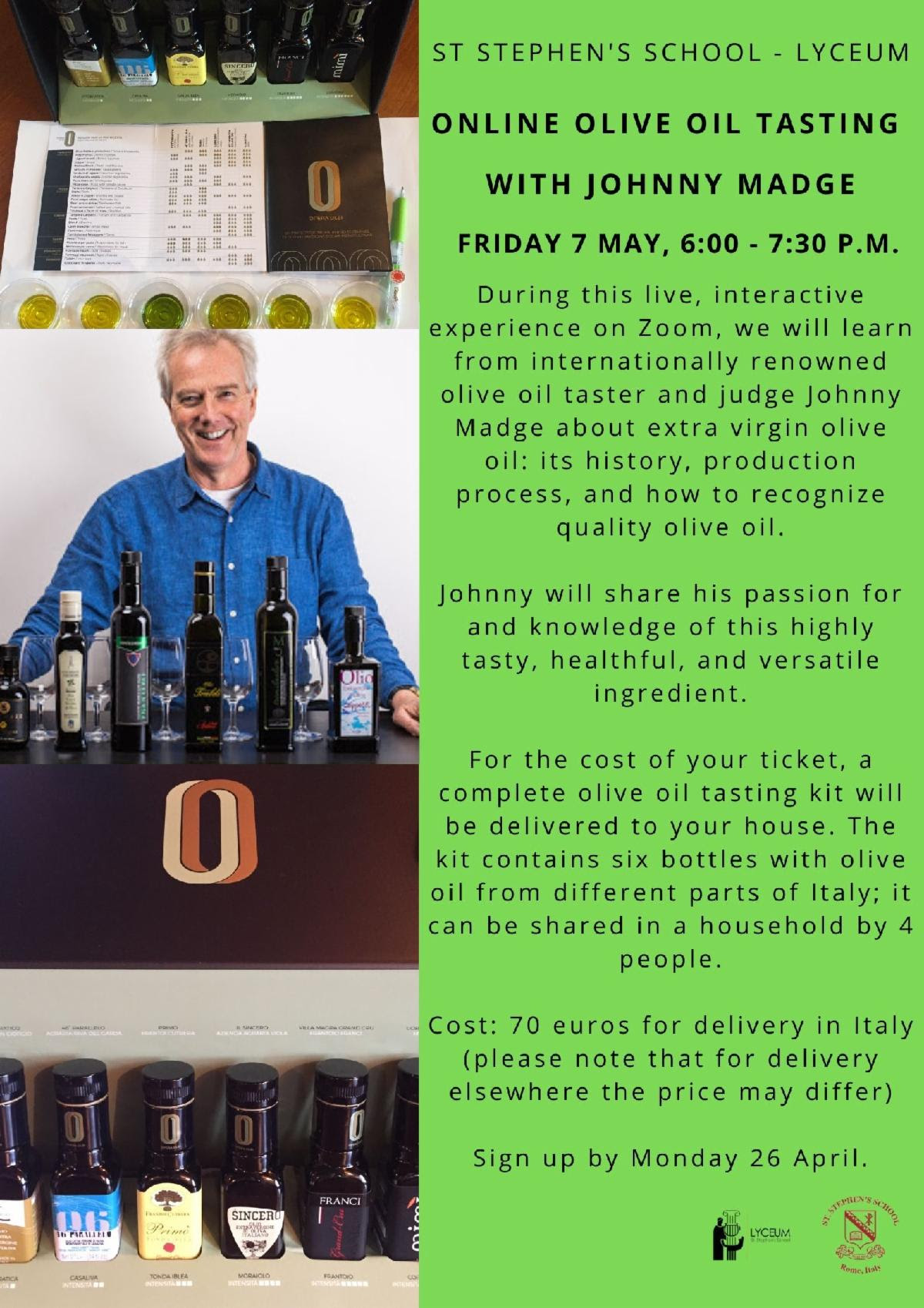 Olive oil tasting event