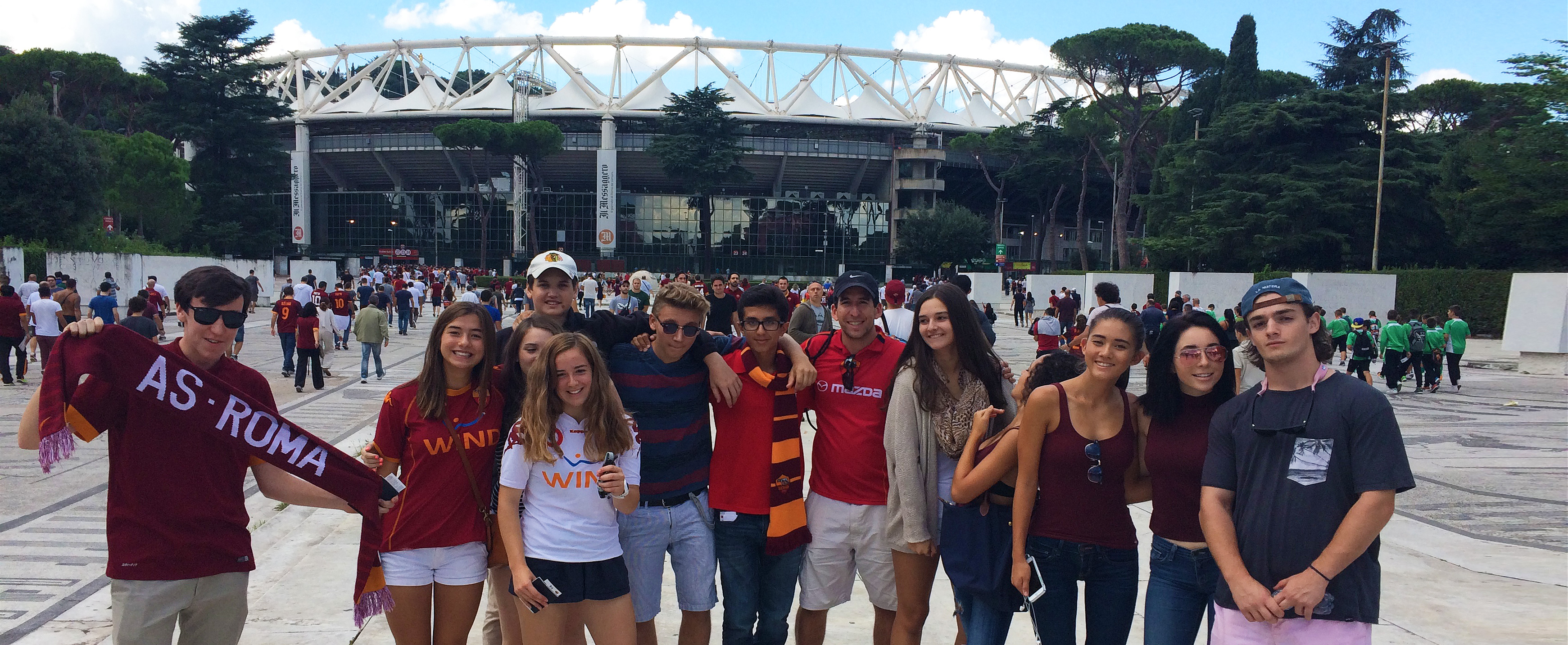 Boarders supporting A.S. Roma